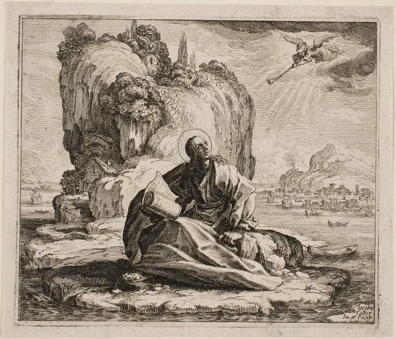 Johannes på Patmos av Jacques Callot