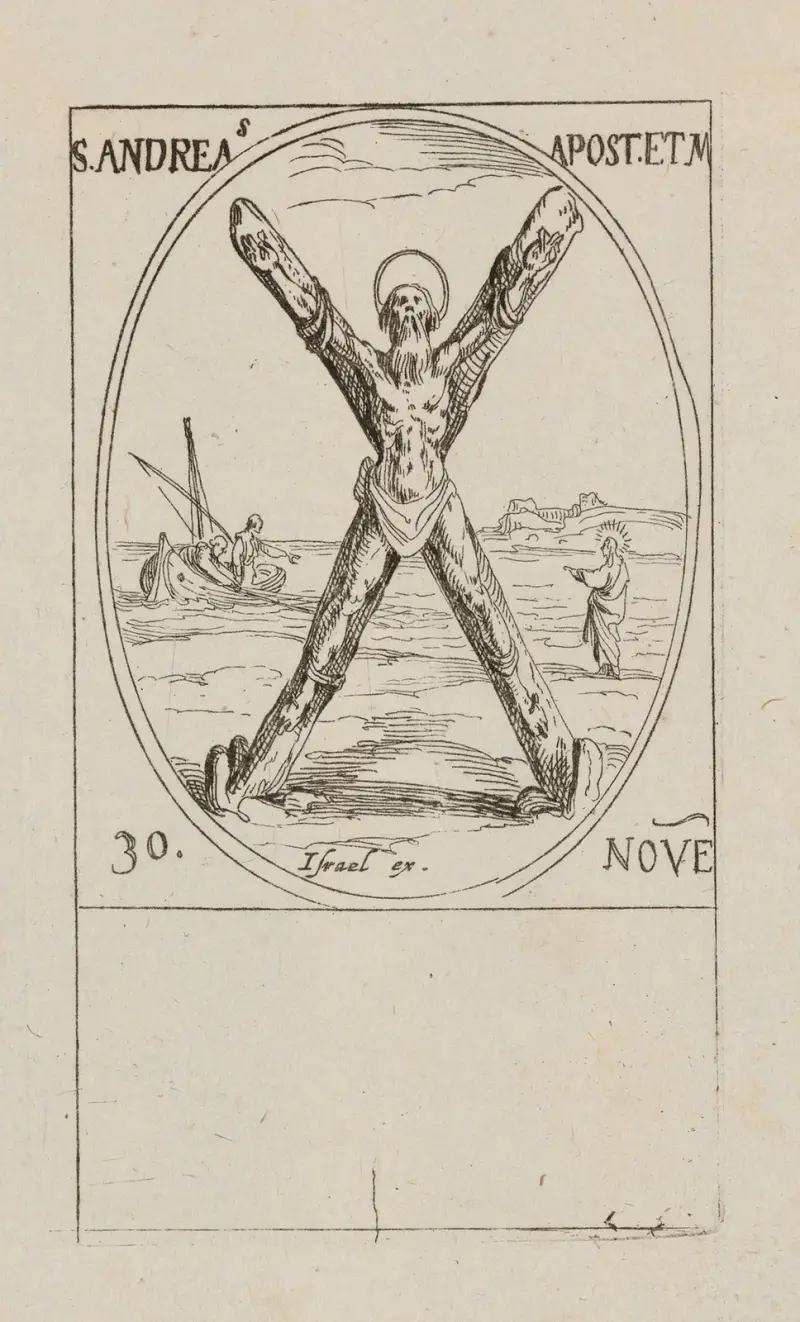 S:t Andreas apostel och martyr, 30 november av Jacques Callot
