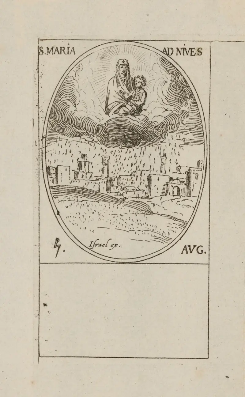 Vår fru av snön. 4 augusti av Jacques Callot