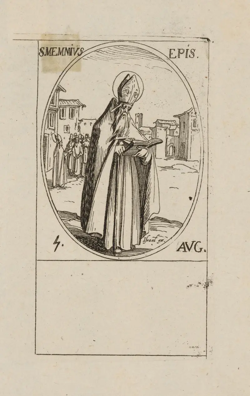 St. Memnius, Bishop. 4 August, Jacques Callot