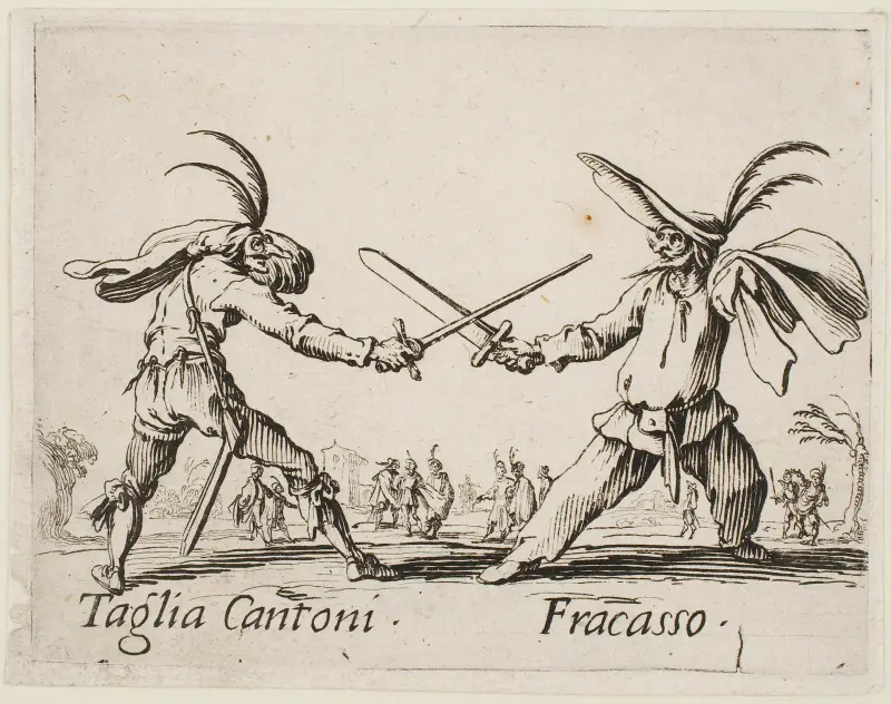 Taglia Cantoni and Fracasso av Jacques Callot