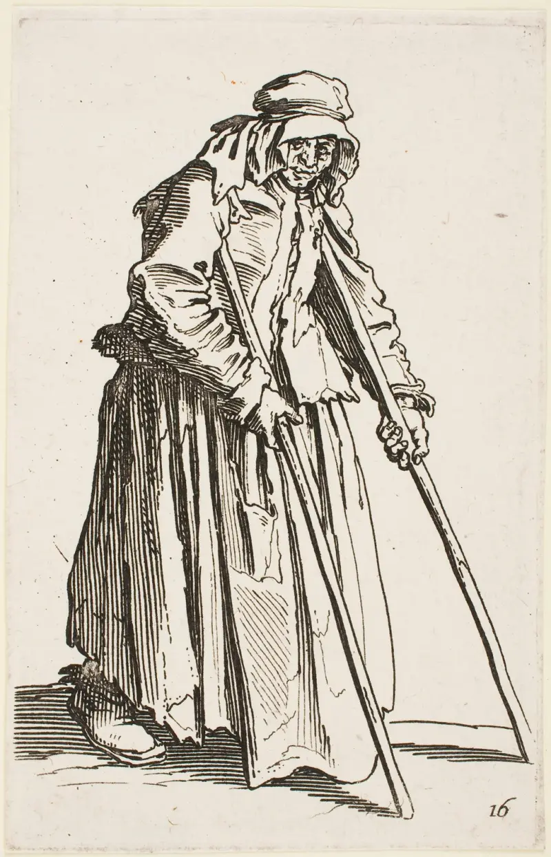 Tiggaren på kryckor av Jacques Callot
