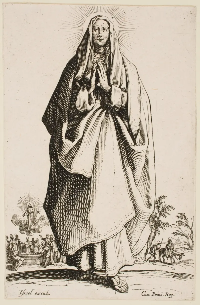 The Blessed Virgin Mary von Jacques Callot