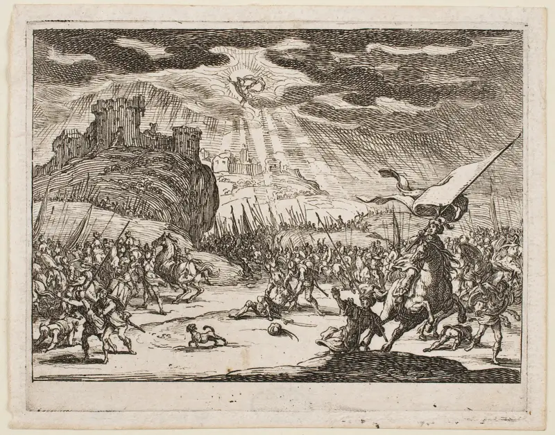 Paulus omvändelse av Jacques Callot
