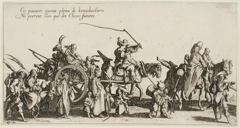 The Gypsies; The Departure av Jacques Callot