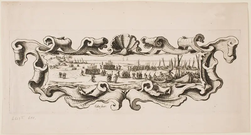 Truppernas landstigning av Jacques Callot