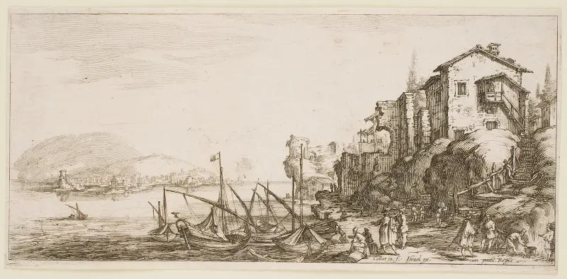 Den lilla hamnen av Jacques Callot