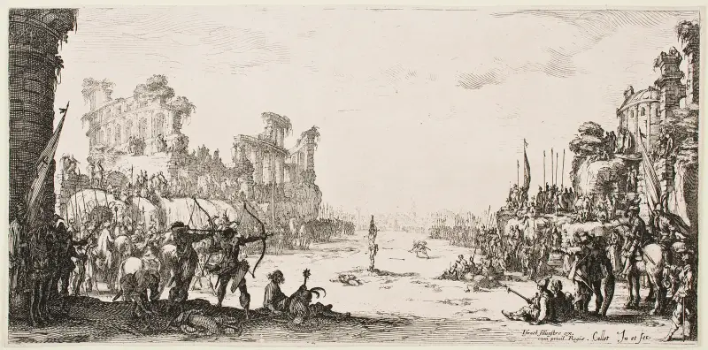 Sankt Sebastians martyrium av Jacques Callot