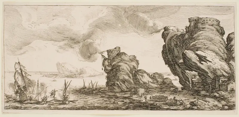 Sjöslaget av Jacques Callot