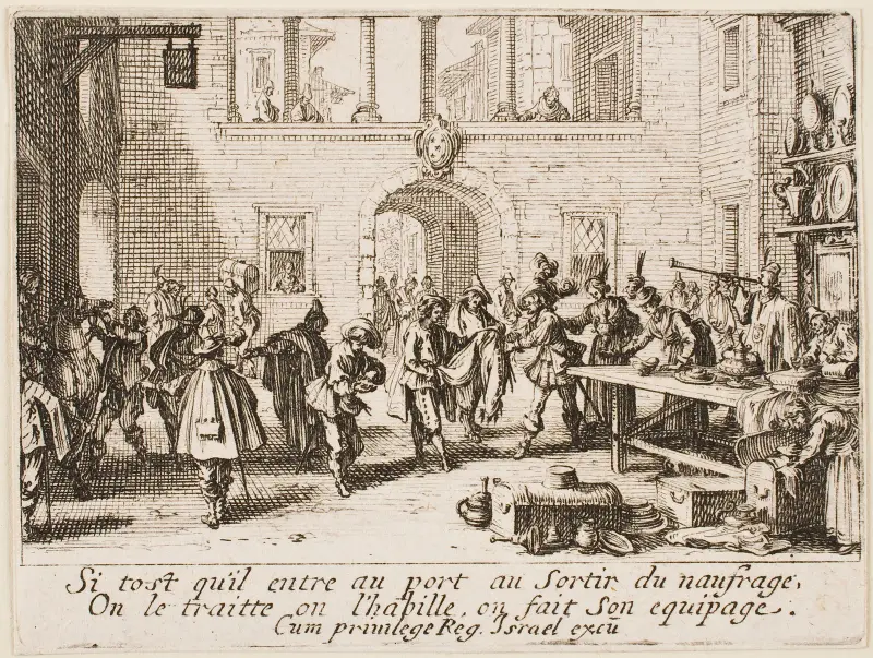 Den förlorade sonen utrustas igen av Jacques Callot