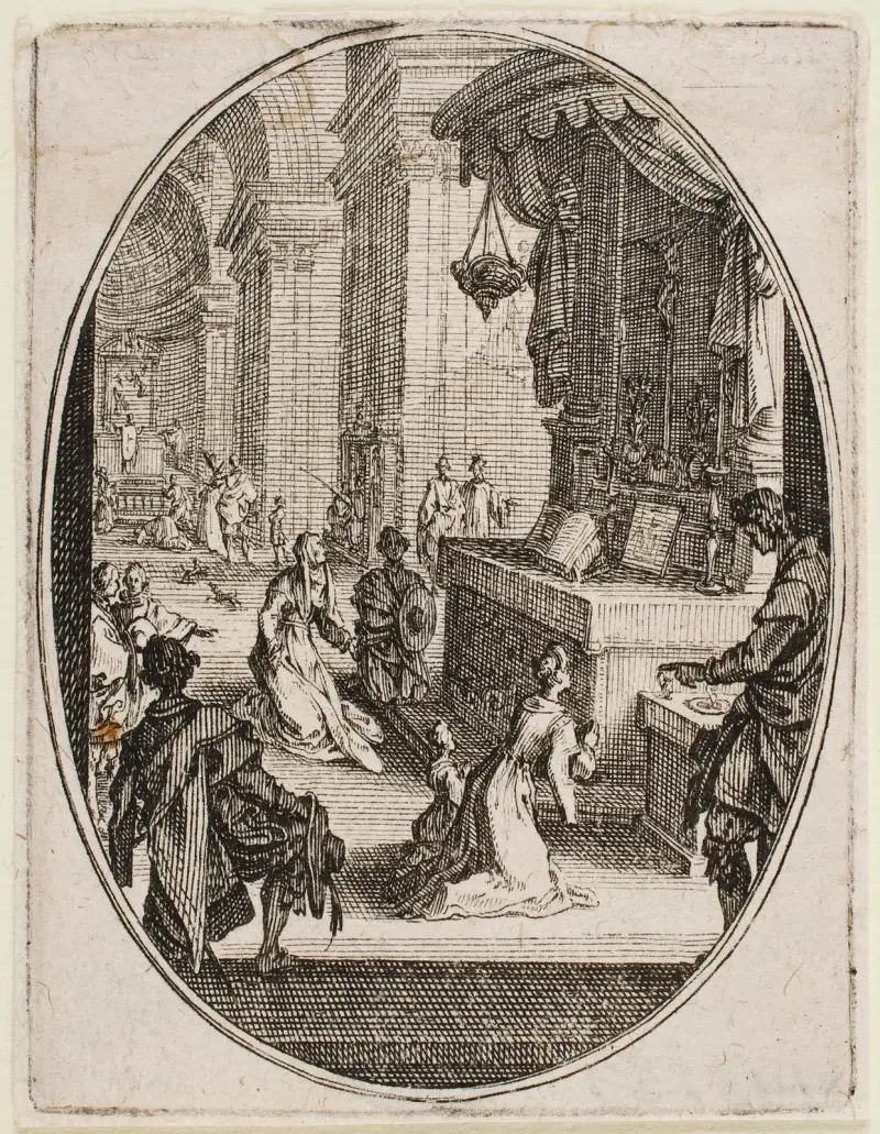 Offer – Guds tillbedjan av Jacques Callot