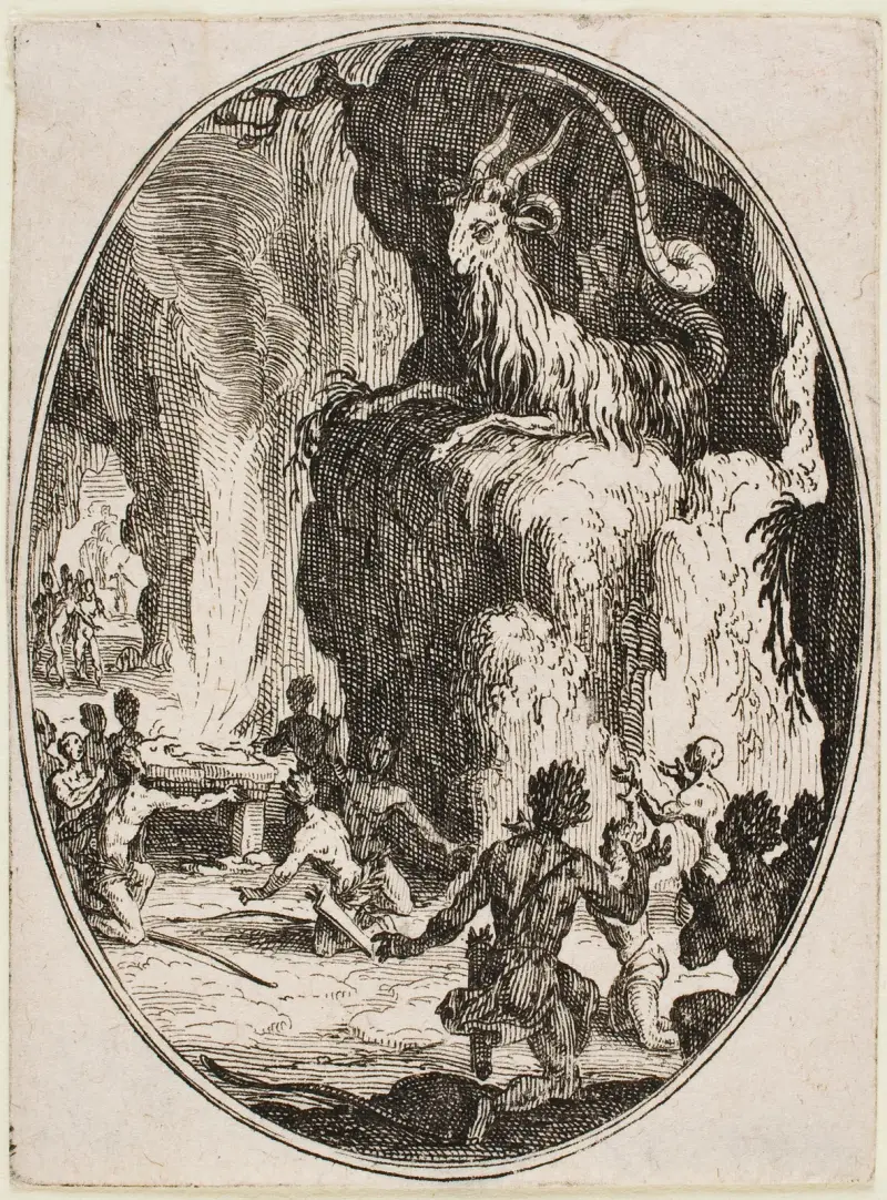 Offren – djävulens tillbedjan av Jacques Callot