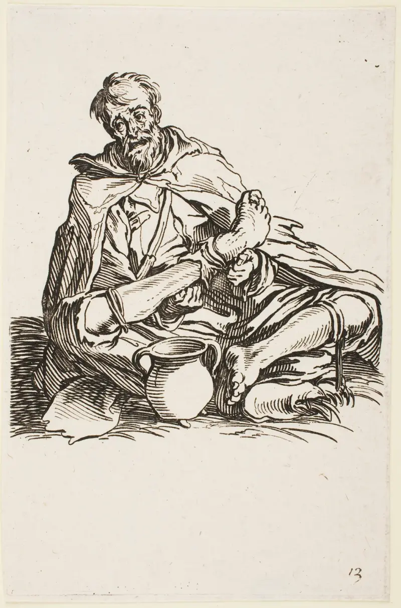 Den sjuke mannen av Jacques Callot