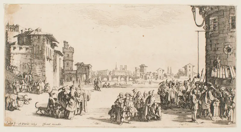 Slavmarknaden av Jacques Callot