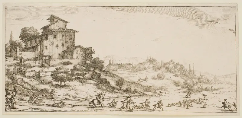 Hjortjakten av Jacques Callot