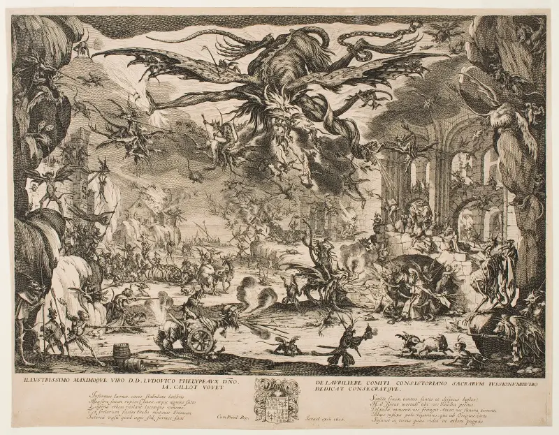 Die Versuchung des heiligen Antonius von Jacques Callot