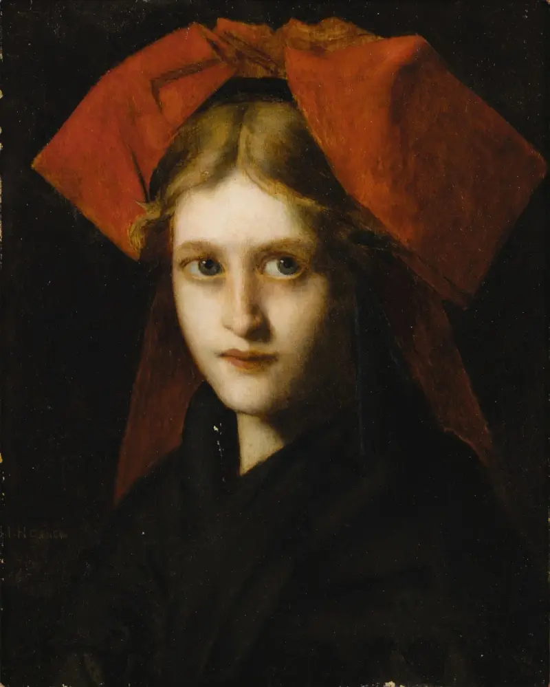 Ung kvinna från Alsace av Jean-Jacques Henner
