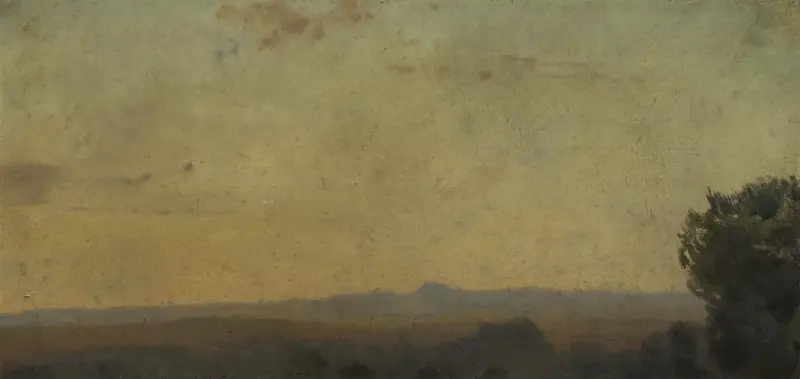 Italienskt landskap av Jean-Jacques Henner