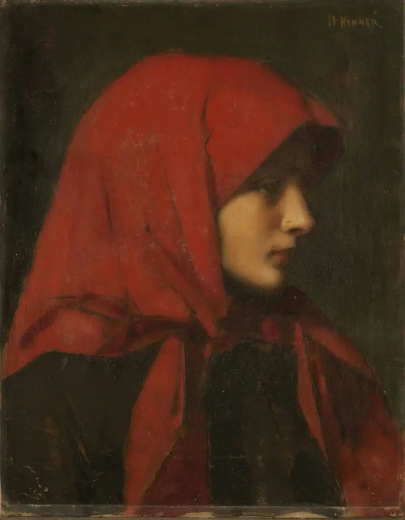 Paysanne (Femme capuchon rouge), Jean-Jacques Henner