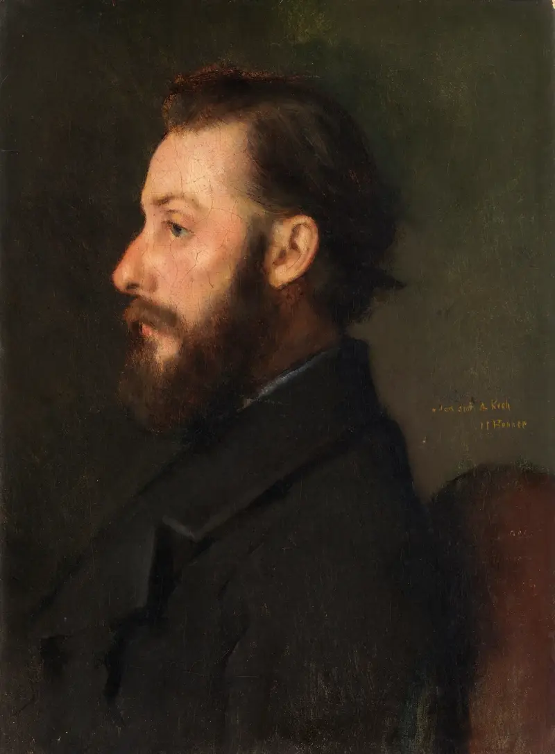 Porträtt av Monsieur A. Koch av Jean-Jacques Henner