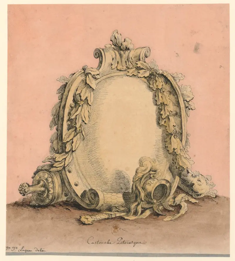 Cartouche pitoresque av Jean Jacques Lequeu
