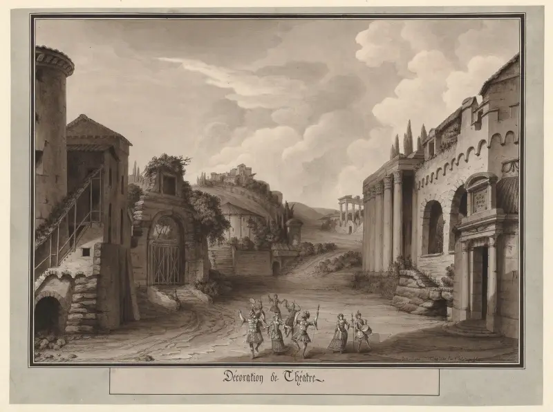 Theaterdekoration von Jean Jacques Lequeu