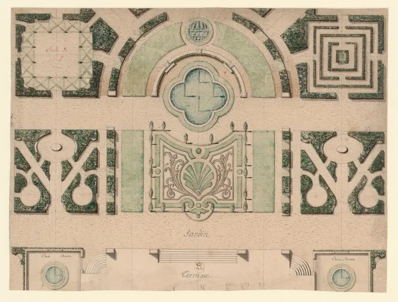 Dessin d’un bosquet av Jean Jacques Lequeu