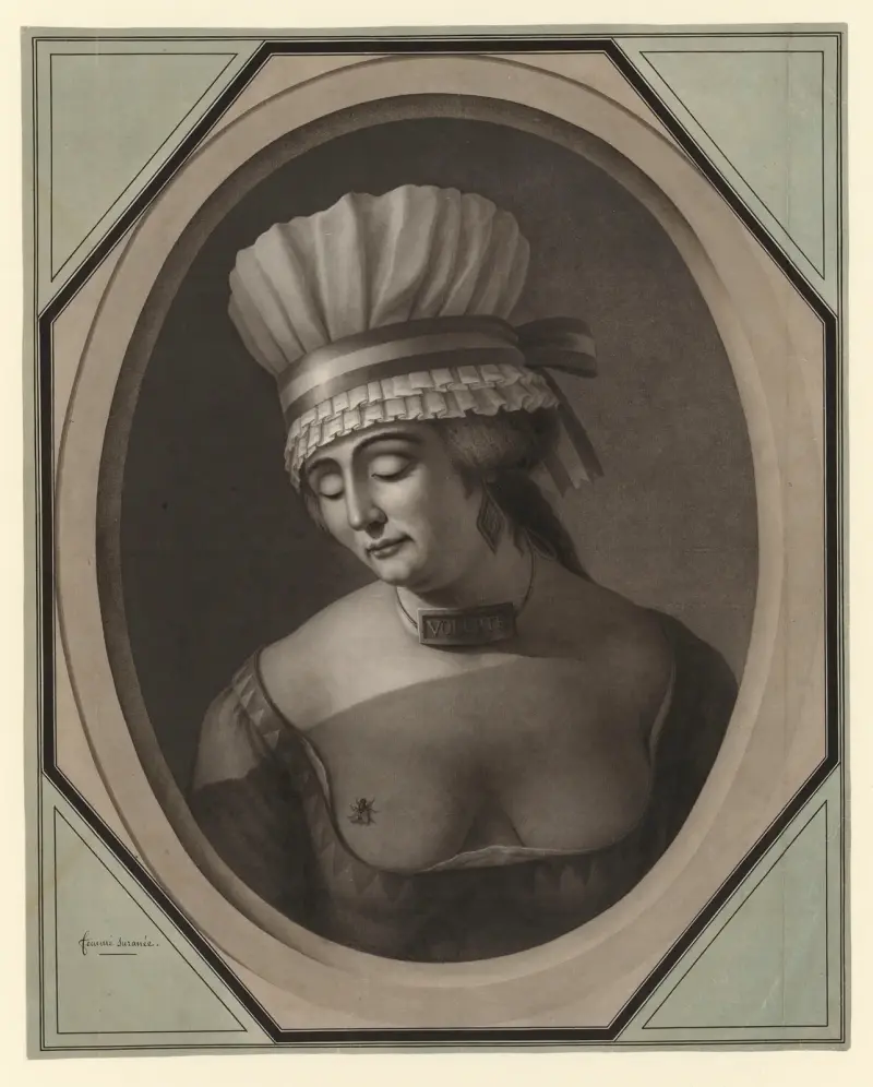 Femme suranée av Jean Jacques Lequeu