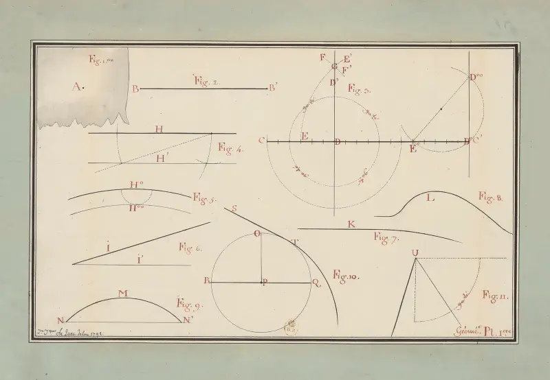 Geometriska figurer av Jean Jacques Lequeu