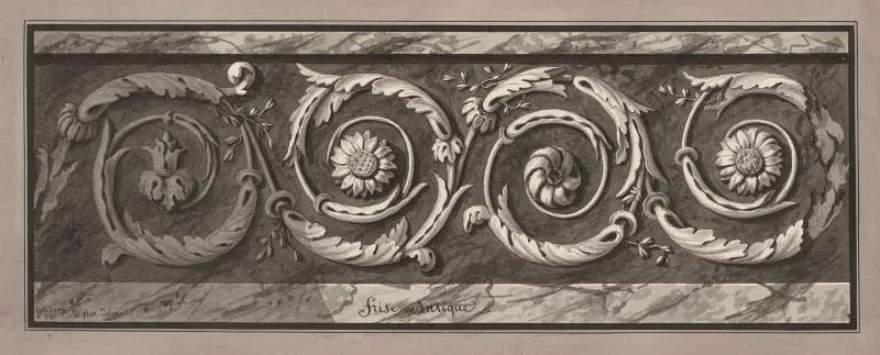 Antik fris av Jean Jacques Lequeu