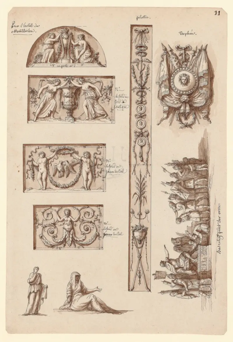 För Hôtel de Montholon av Jean Jacques Lequeu