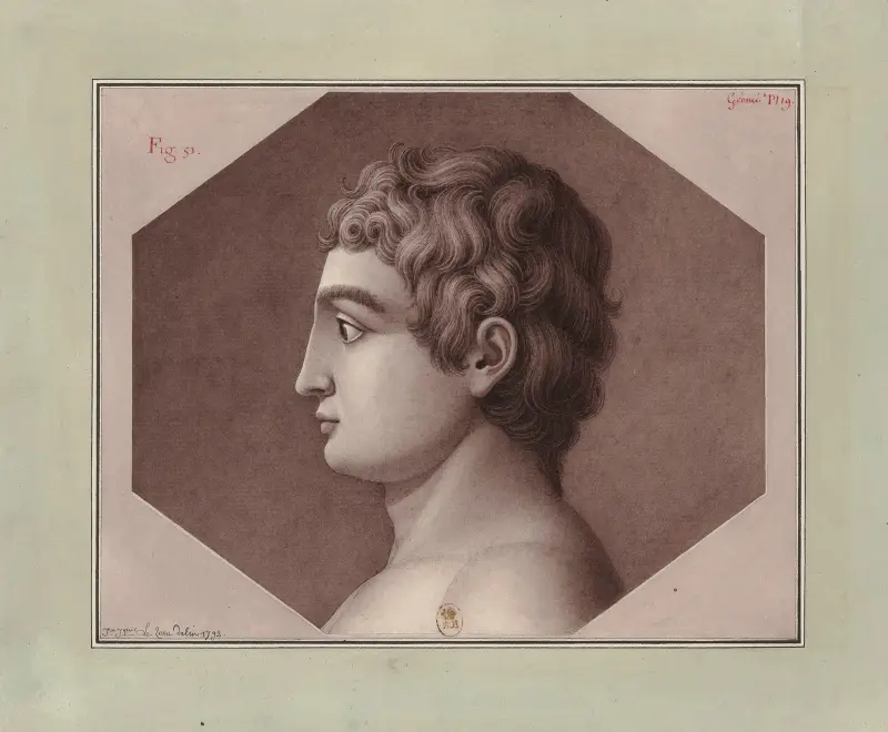 Kopf im Profil von Jean Jacques Lequeu