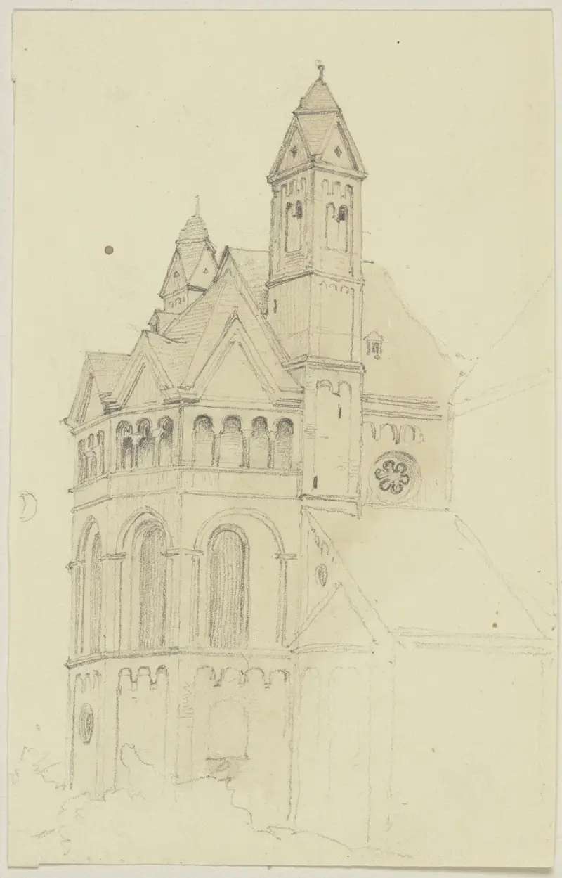 Kör i en romansk kyrka av Jakob Becker