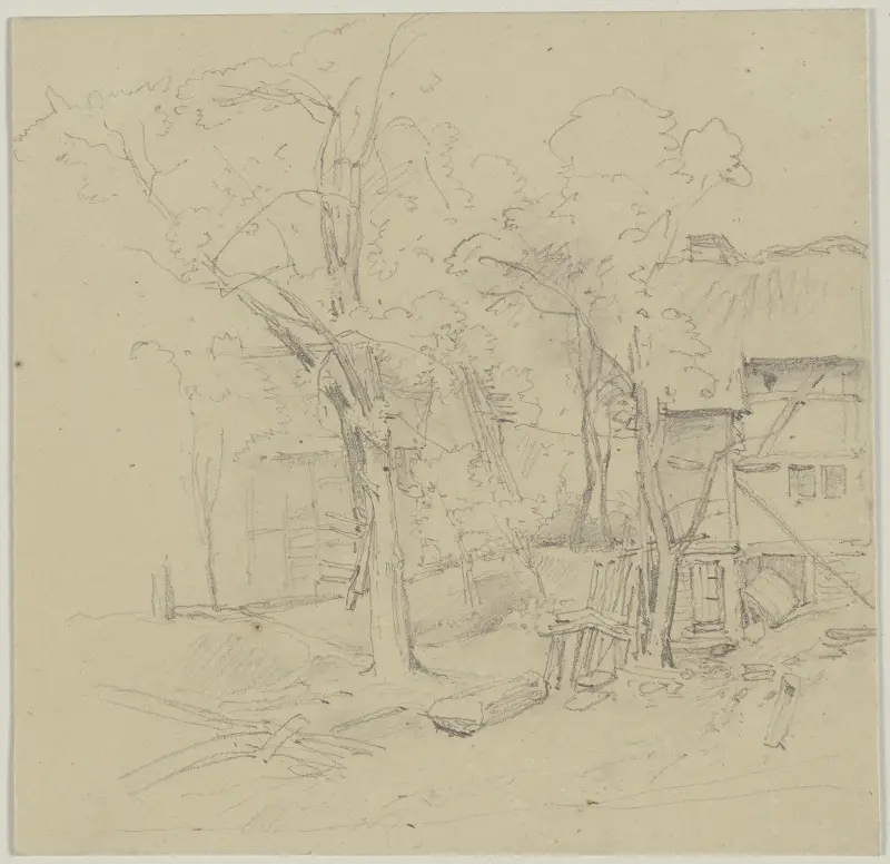 Del av en bondgård av Jakob Becker