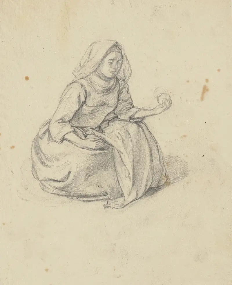 Ensam figur av Jakob Becker