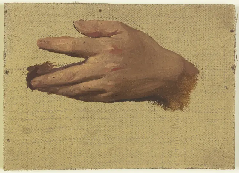 Studie av en hand av Jakob Becker