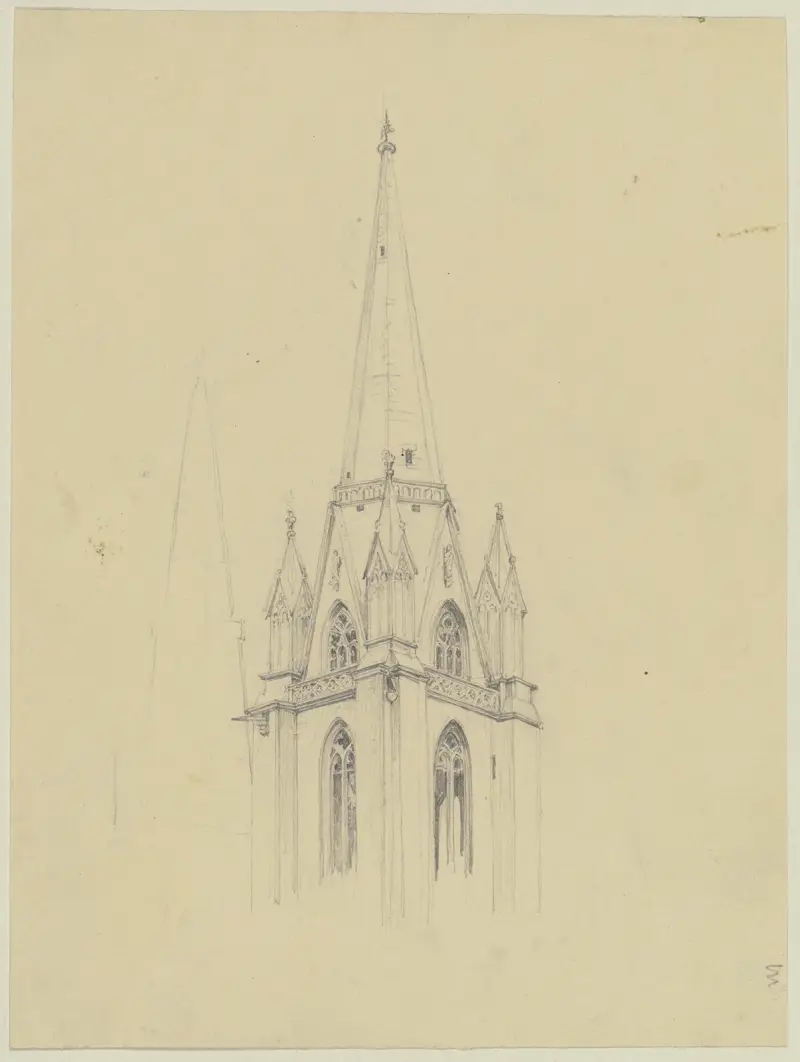 Elisabethkyrkans torn i Marburg av Jakob Becker