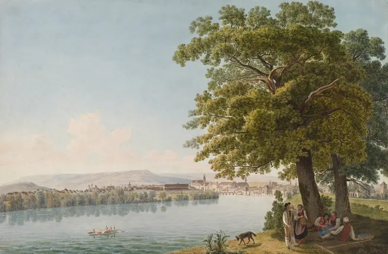Basel von Norden von Johann Jakob Biedermann