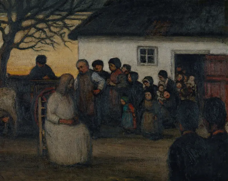 The mocking of Christ av Jakob Smits
