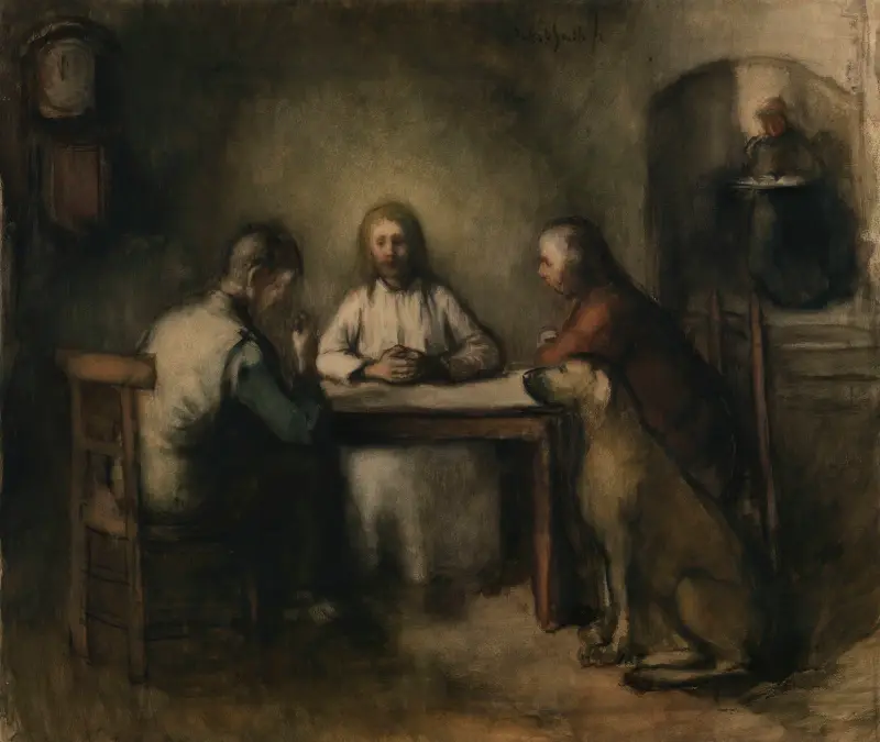 Das Abendmahl in Emmaus von Jakob Smits