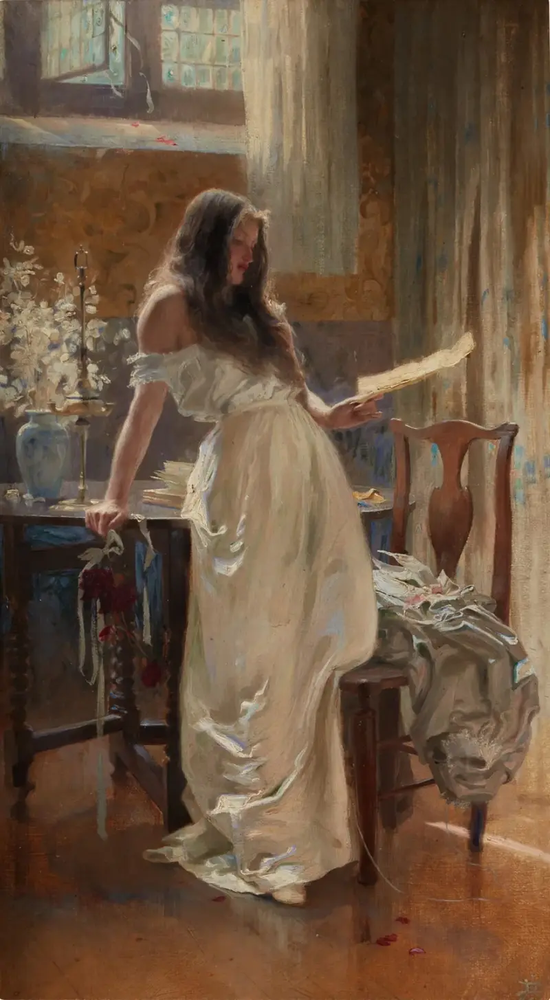 Go Lovely Rose! Tell her that Wastes her Time and Mine av Herbert James Draper