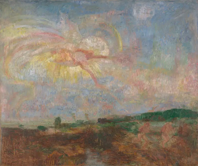 Adam and Eve Expelled from Paradise av James Ensor