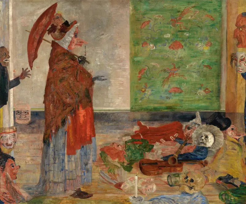 Astonishment of the Mask Wouse av James Ensor