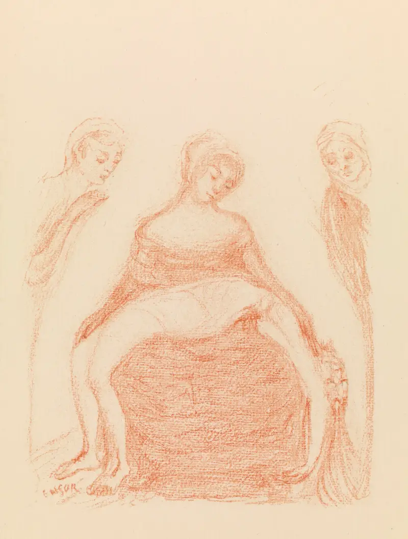 Christus auf dem Schoß seiner Mutter von James Ensor