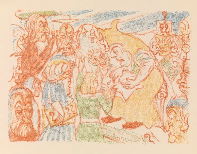 Christus disputiert mit den Gelehrten von James Ensor