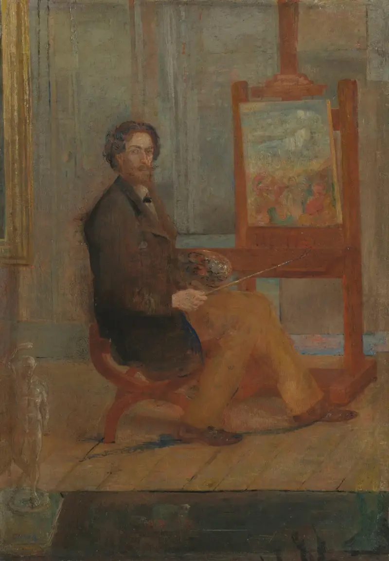Ensor u stojanu, James Ensor