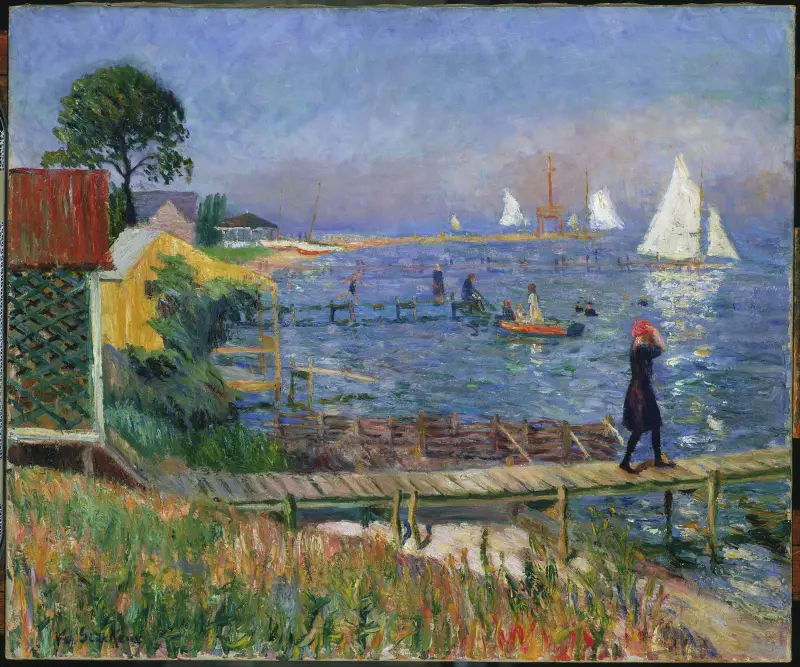 Badende in Bellport von William James Glackens