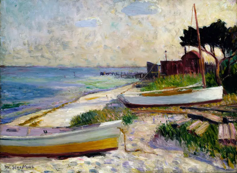 Plážová scéna, William James Glackens