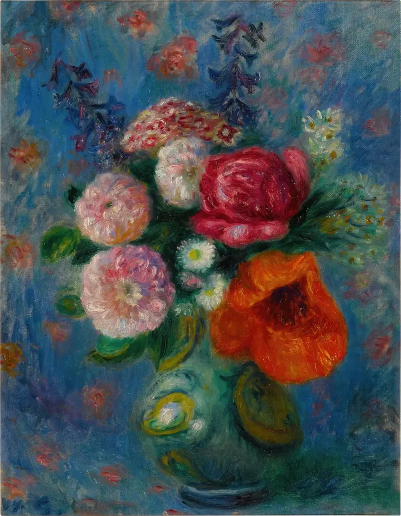 Bukett med vallmo av William James Glackens
