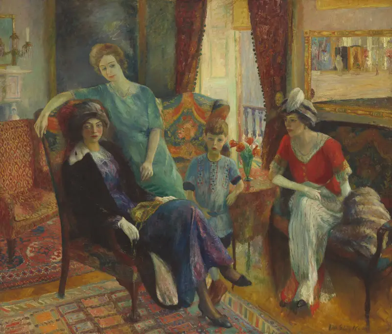 Rodinná skupina, William James Glackens